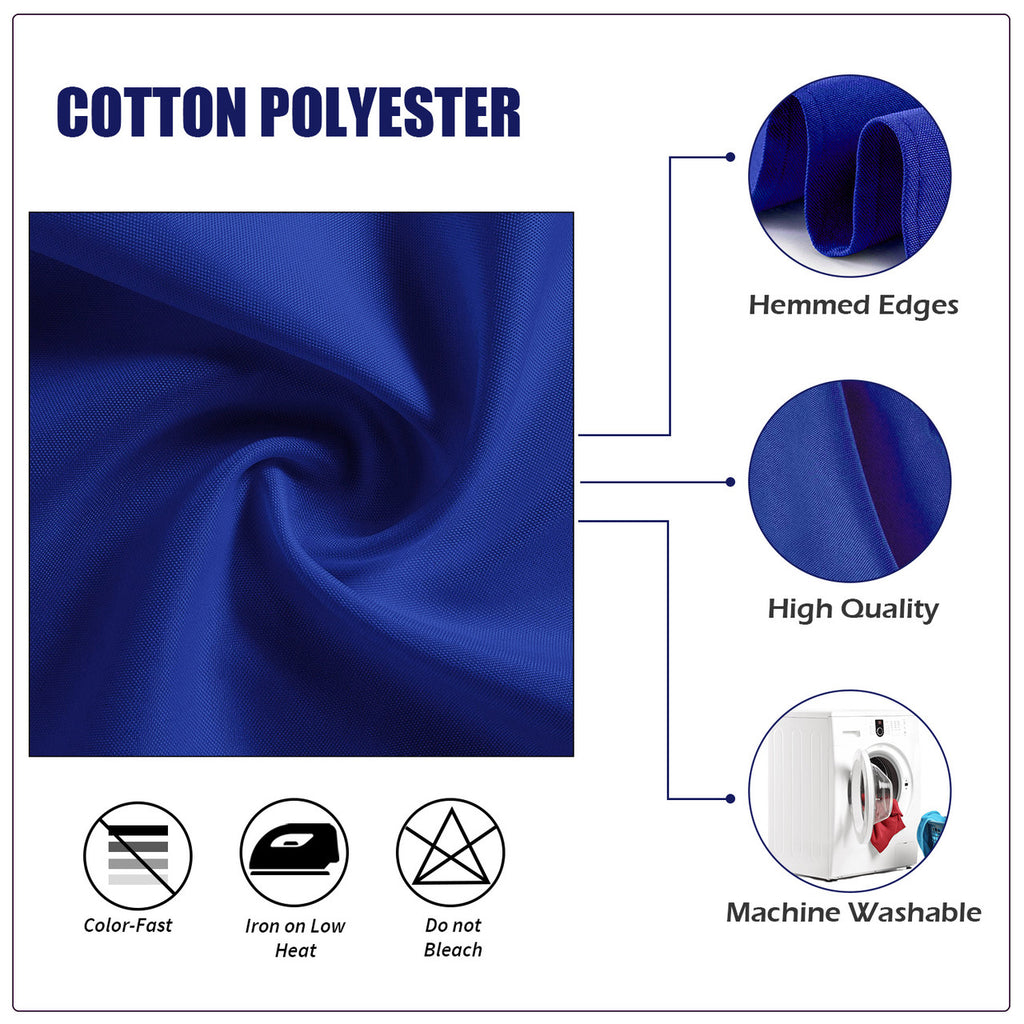 20" Polyester Table Napkin - Royal Blue