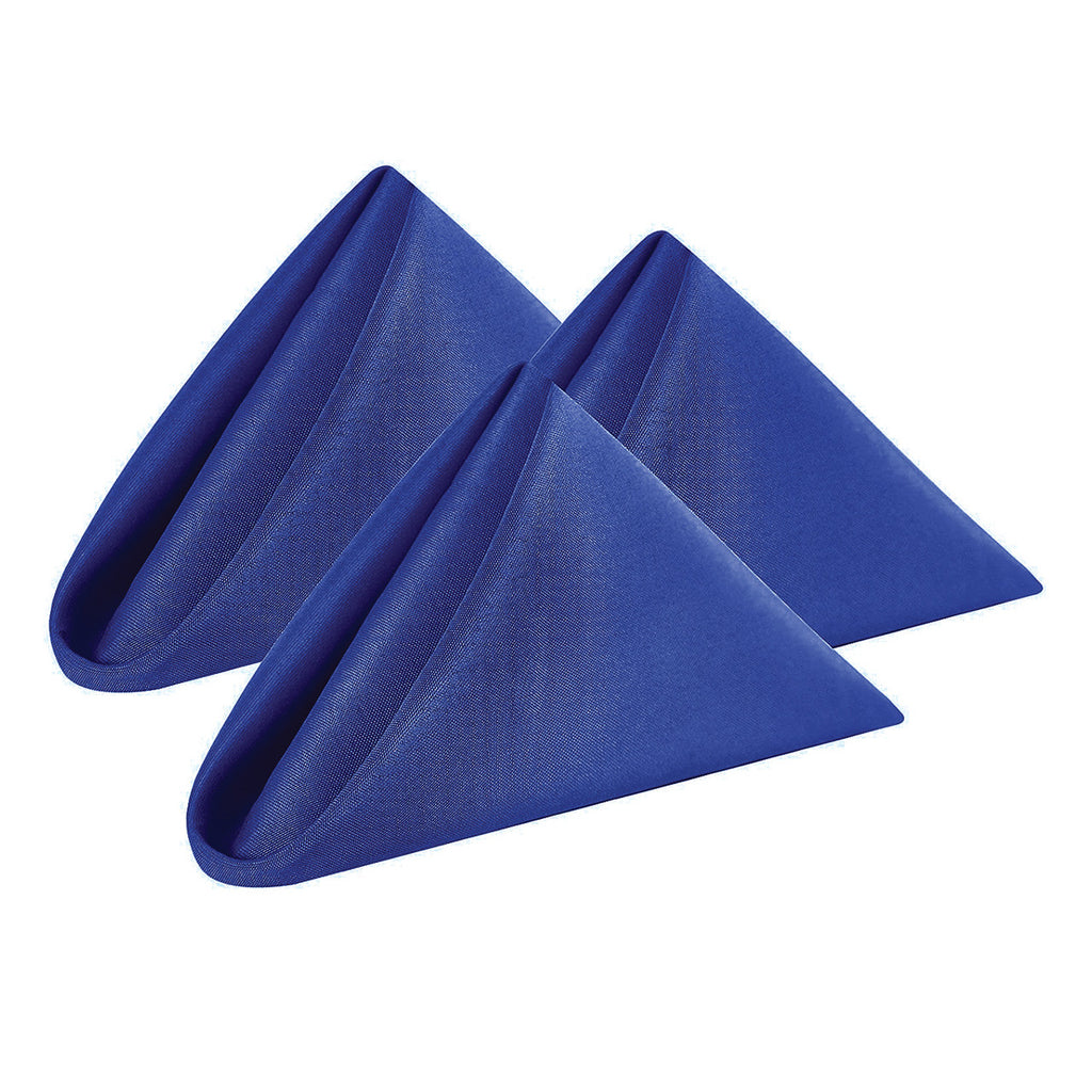20" Polyester Table Napkin - Royal Blue