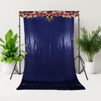 4ft x 7ft Sequin Photography Backdrop - Royal Blue