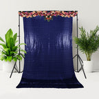 4ft x 7ft Sequin Photography Backdrop - Royal Blue