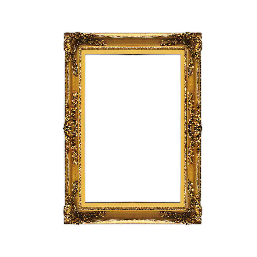 Cardboard Photo Frame Prop - Gold