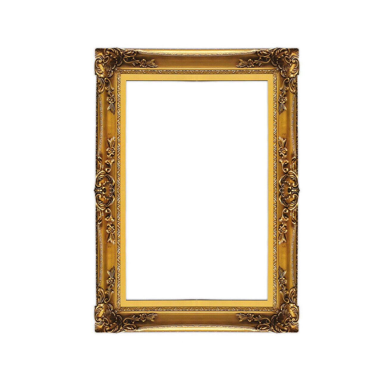 Cardboard Photo Frame Prop - Gold