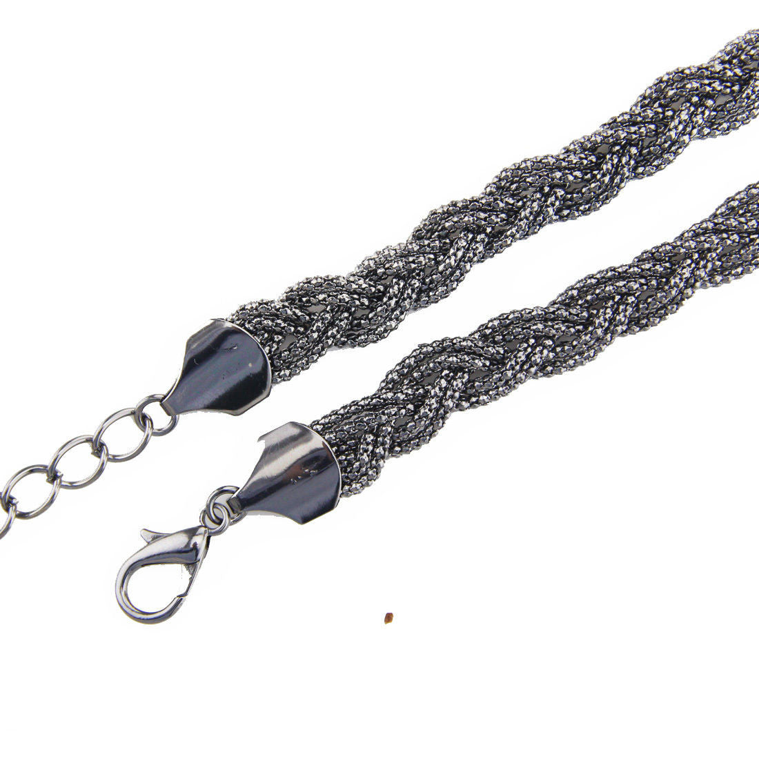 Braided Metal Belt - Gunmetal Black