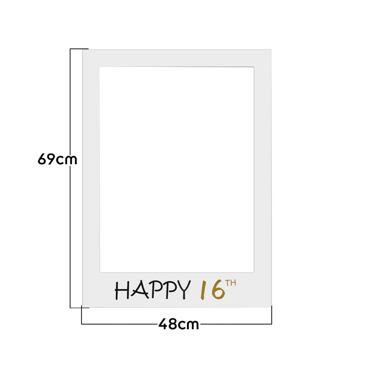 Cardboard Photo Frame Prop - Birthday
