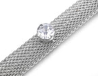 Silver Diamante Mesh Belt