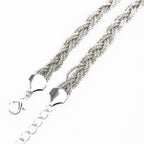Braided Metal Belt - Silver