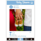 Cardboard Photo Frame Prop - Baby Shower - Blue