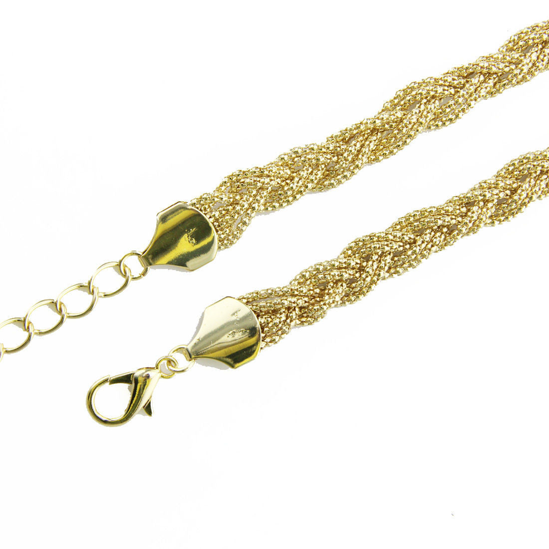 Braided Metal Belt - Gold