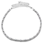 Silver Diamante Mesh Belt