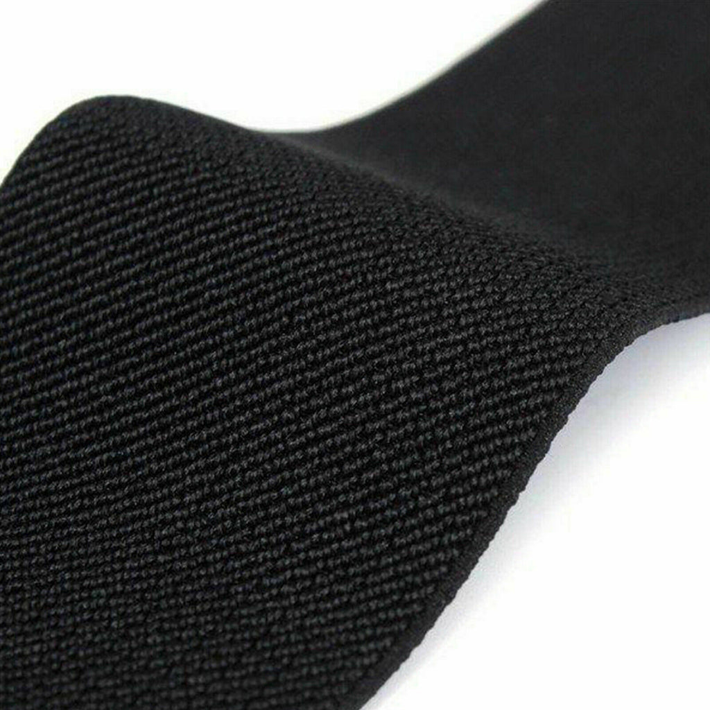 Black Elasticated Clip on Belt Large