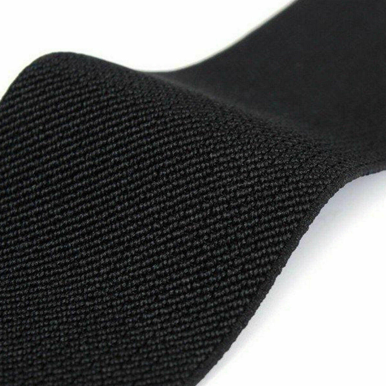 Black Elasticated Clip on Belt Large