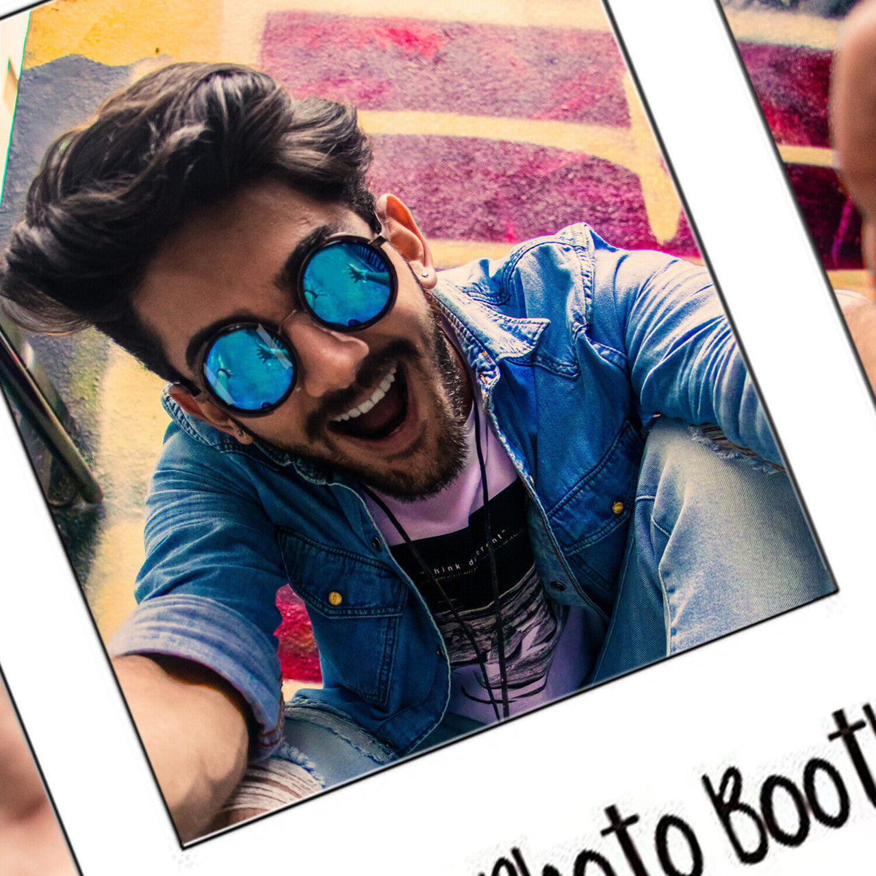 Cardboard Photo Frame Prop - Instagram - White