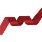 25m Double Sided Satin Ribbon - Scarlet