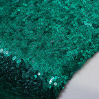 30cm x 274cm Shiny Sequin Table Runner - Emerald Green