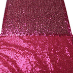 30cm x 274cm Shiny Sequin Table Runner - Fuchsia