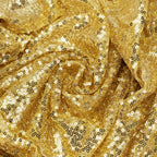 30cm x 274cm Shiny Sequin Table Runner - Gold