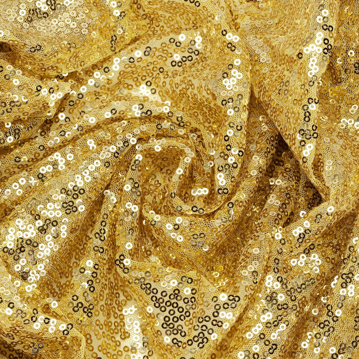 30cm x 274cm Shiny Sequin Table Runner - Gold