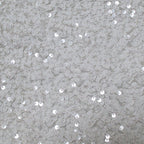 30cm x 274cm Shiny Sequin Table Runner - White
