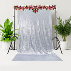 4ft x 7ft Sequin Photography Backdrop - Silver
