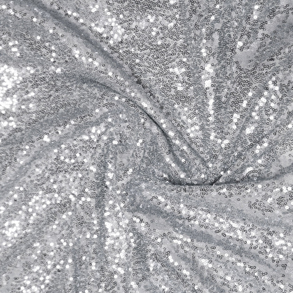 4ft x 7ft Sequin Photography Backdrop - Silver