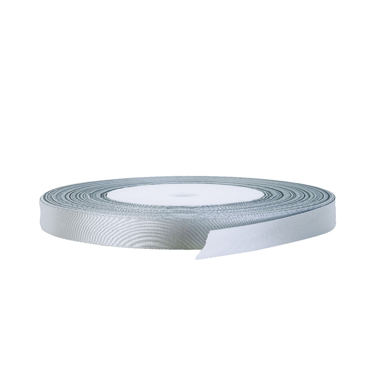 25m Double Sided Satin Ribbon - Silver