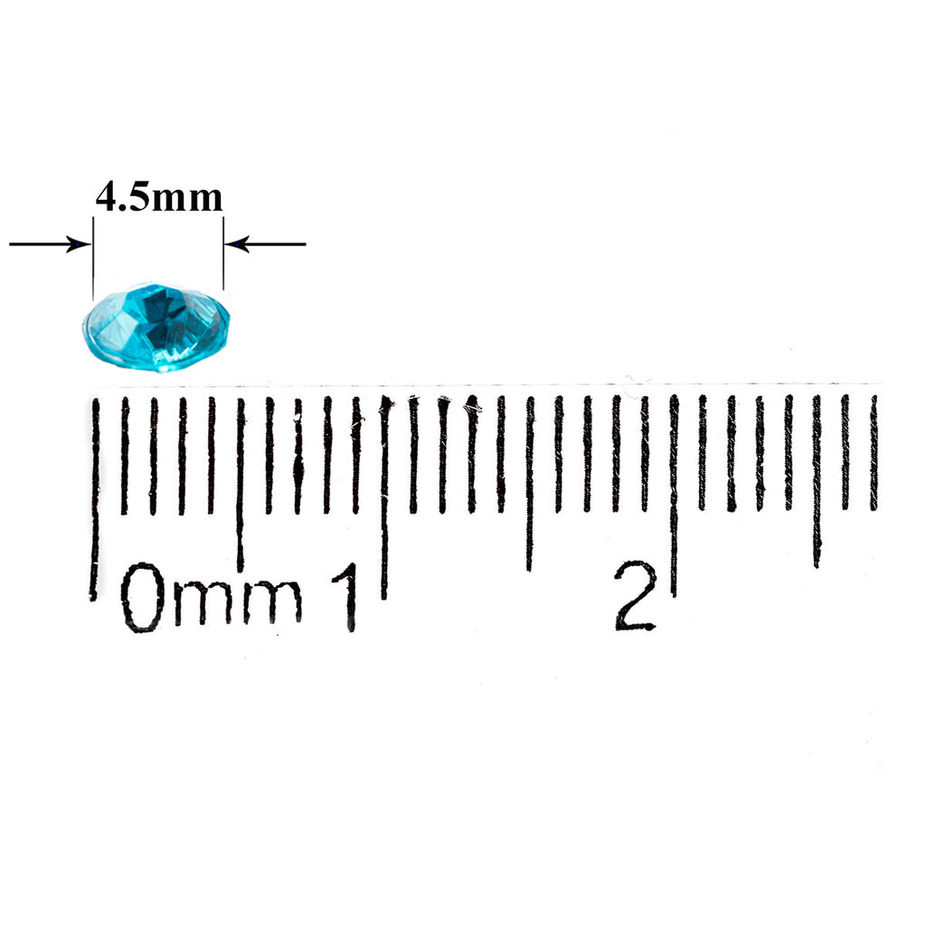 2000 Iridescent Table Scatter Acrylic Crystals, 4.5mm - Yellow