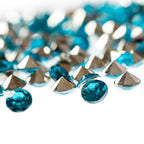 2000 Iridescent Table Scatter Acrylic Crystals, 4.5mm - Silver Turquoise