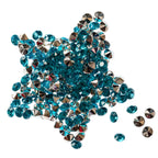 2000 Iridescent Table Scatter Acrylic Crystals, 4.5mm - Silver Turquoise
