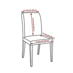Short Spandex Chair Cover - Navy Blue