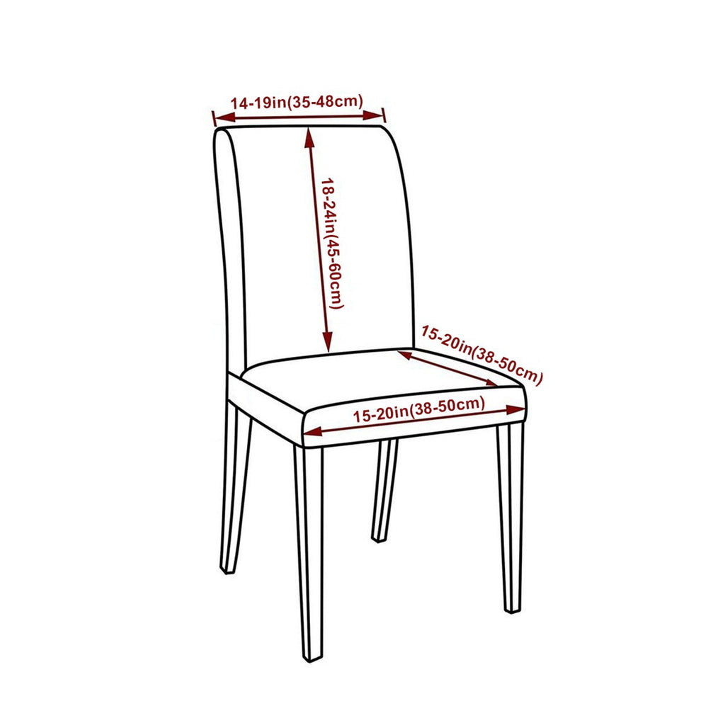 Short Spandex Chair Cover - Silver