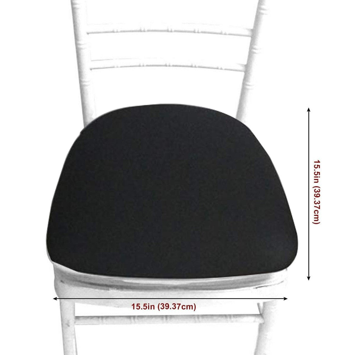 Spandex Seat Pad Cover - Black