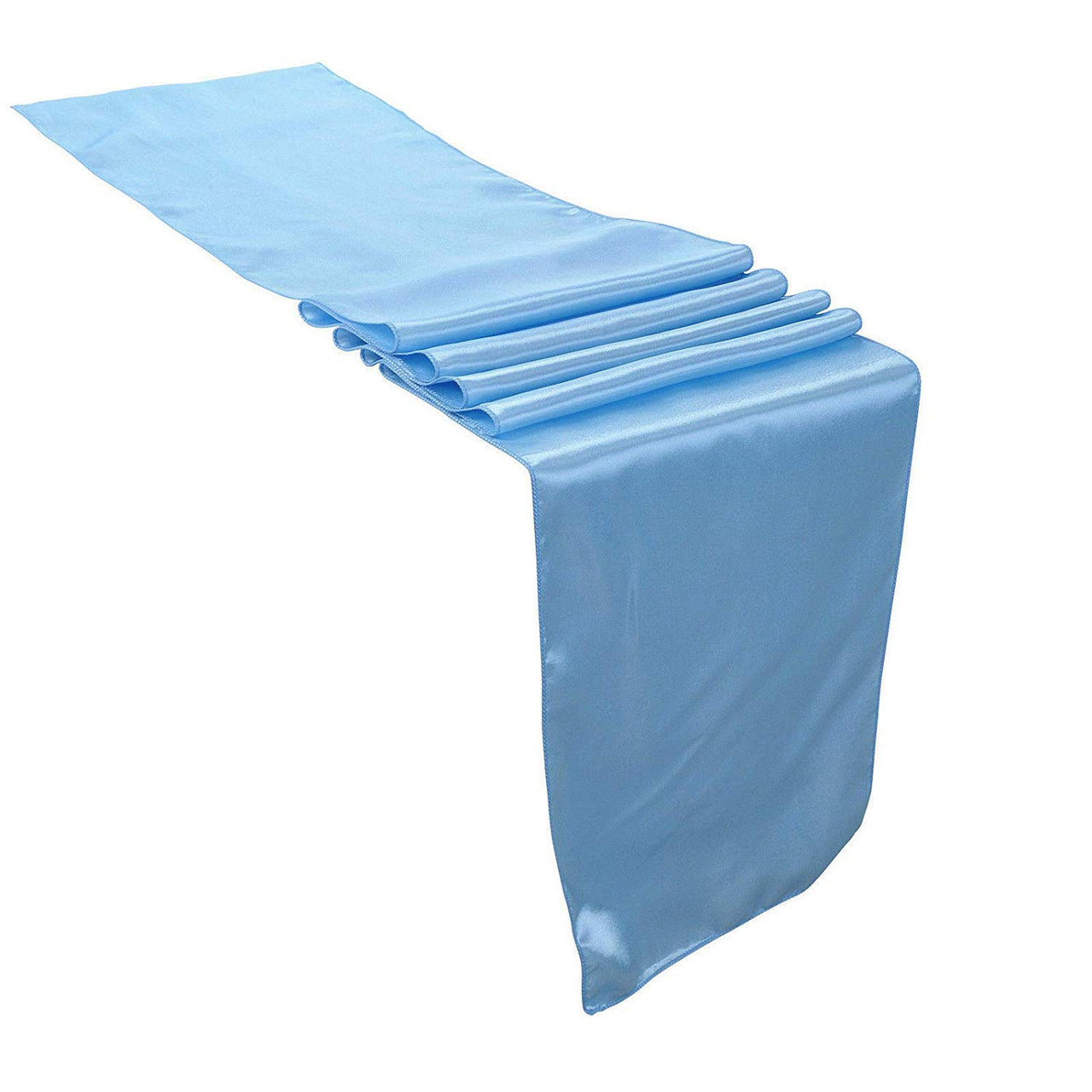 11" x 108" Satin Table Runner - Baby Blue