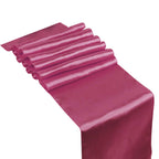 11" x 108" Satin Table Runner - Burgundy