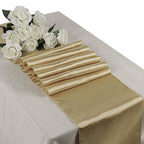 11" x 108" Satin Table Runner - Champagne