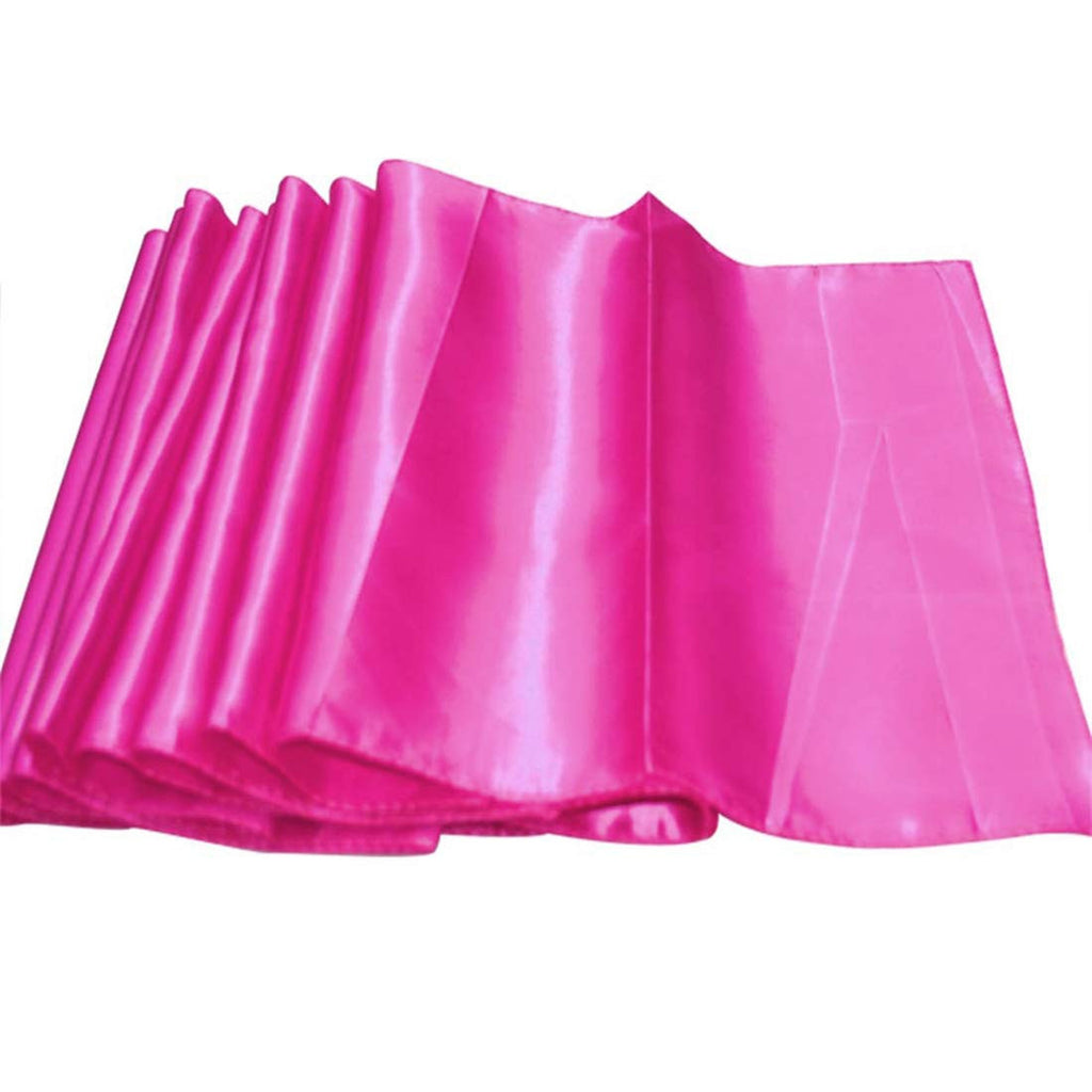 11" x 108" Satin Table Runner - Fuchsia Pink