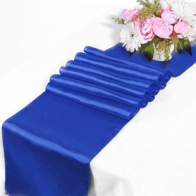 11" x 108" Satin Table Runner - Royal Blue