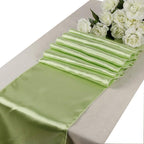 11" x 108" Satin Table Runner - Sage Green
