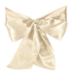 Premium Satin Chair Sash - Ivory - 18cm x 274cm