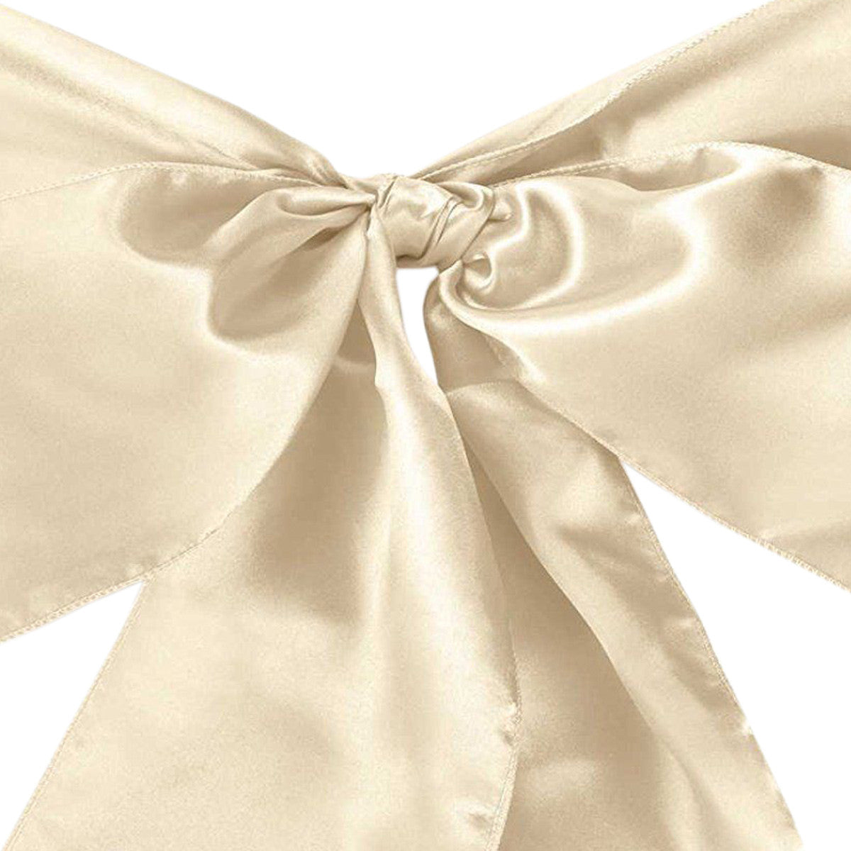 Premium Satin Chair Sash - Ivory - 18cm x 274cm