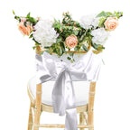 Premium Satin Chair Sash - Silver -18cm x 274cm