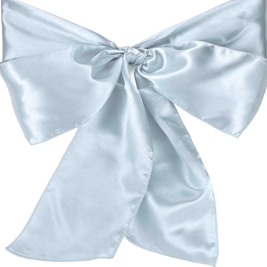Premium Satin Chair Sash - Baby Blue - 18cm x 274cm