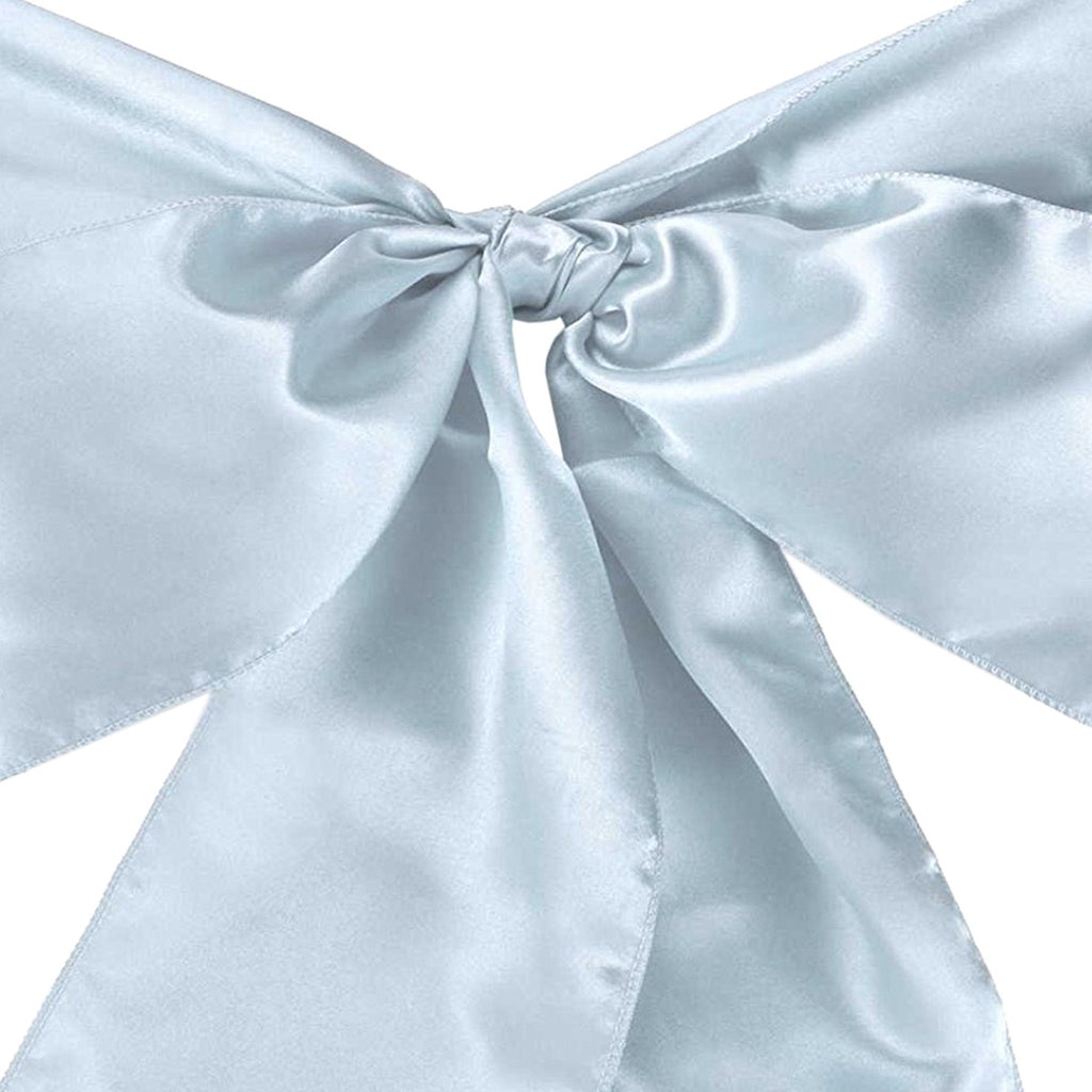 Premium Satin Chair Sash - Baby Blue - 18cm x 274cm