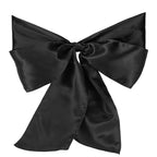 18cm x 274cm Premium Satin Chair Sash - Black