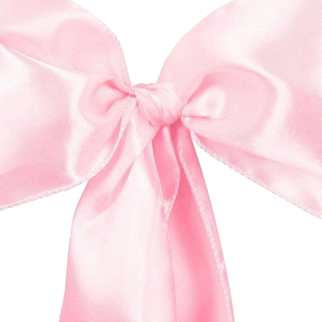 Premium Satin Chair Sash - Baby Pink - 18cm x 274cm