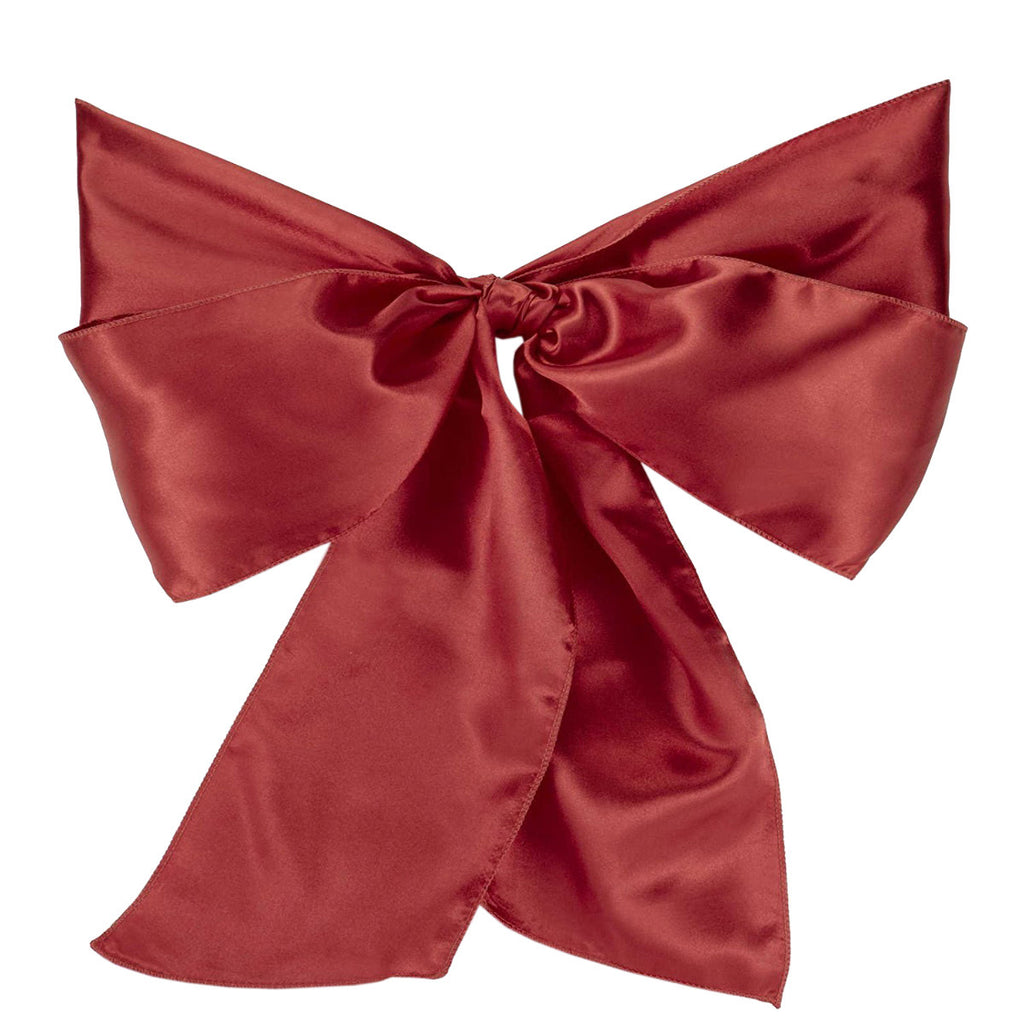 Premium Satin Chair Sash - Burgundy - 18cm x 274cm