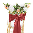 Premium Satin Chair Sash - Burgundy - 18cm x 274cm