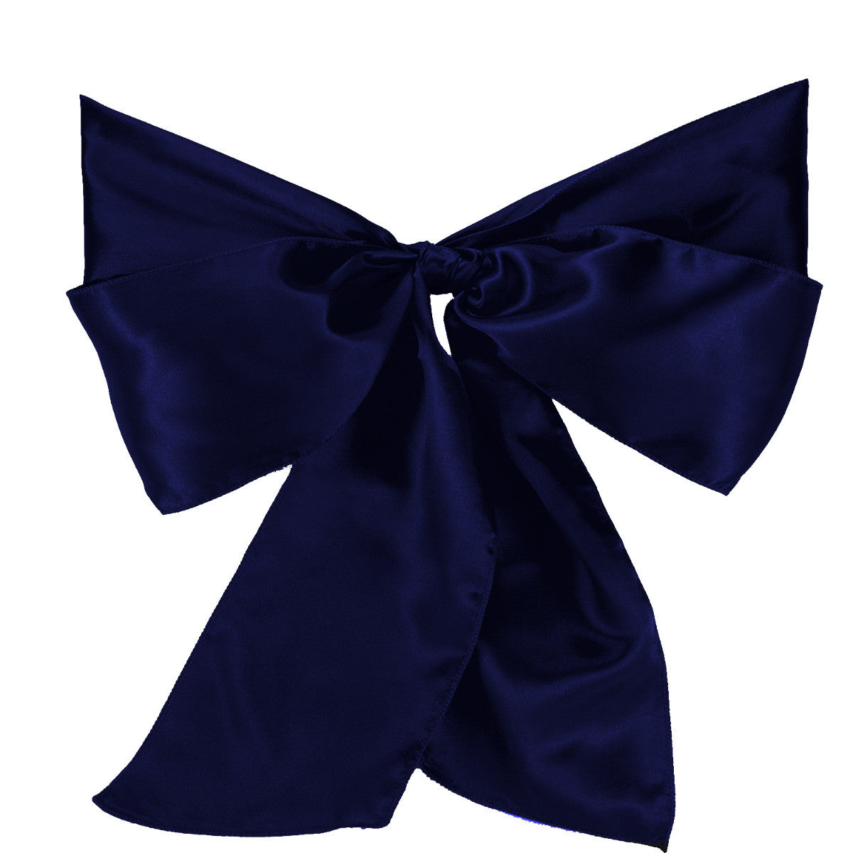 Premium Satin Chair Sash - Navy Blue - 18cm x 274cm