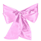 Premium Satin Chair Sash - Pale Pink - 18cm x 274cm