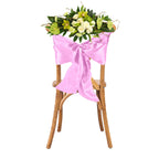 Premium Satin Chair Sash - Pale Pink - 18cm x 274cm