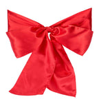 Premium Satin Chair Sash - Red - 18cm x 274cm